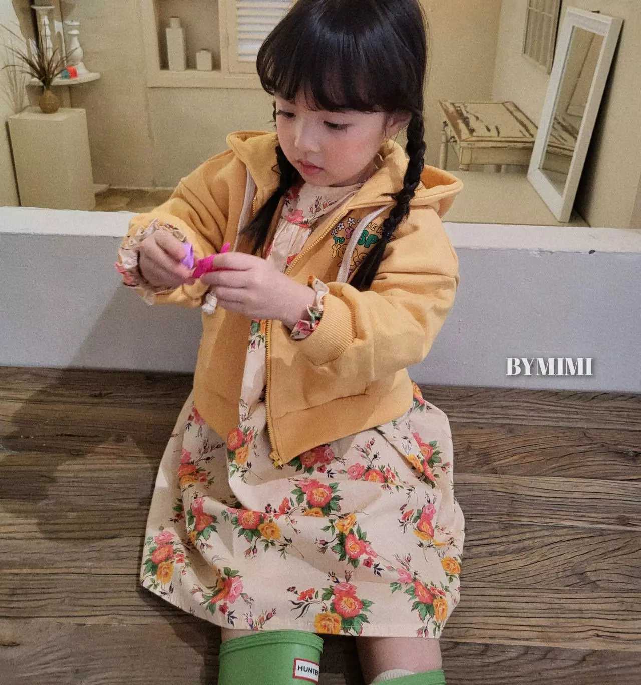 Bymimi - Korean Children Fashion - #magicofchildhood - Mini Hoody Zip-up - 4