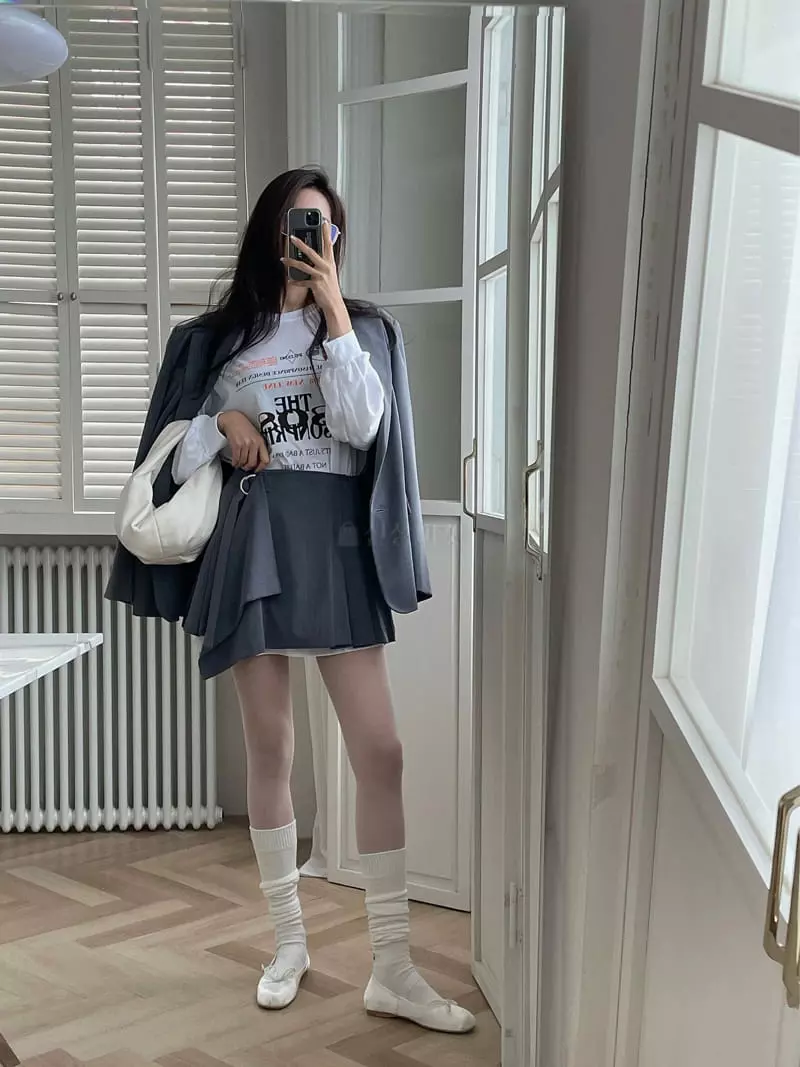 Chapter - Korean Women Fashion - #momslook - Loise Pleats Skirt - 2