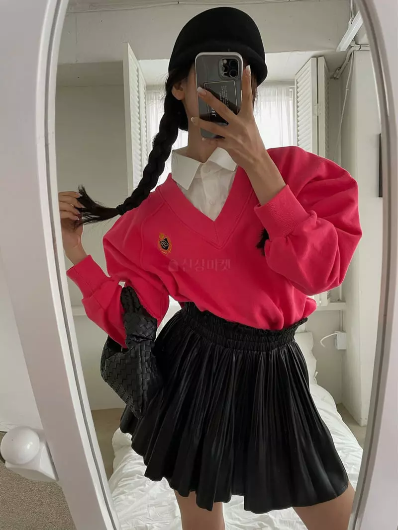 Chapter - Korean Women Fashion - #momslook - Embrodiery Shirt Sweatshirt - 6