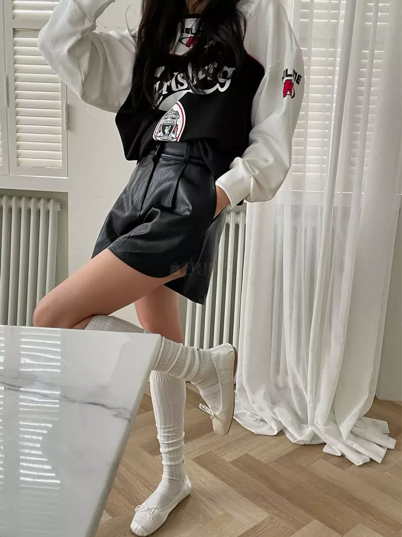 Chapter - Korean Women Fashion - #restrostyle - Bating Leather Pants - 7
