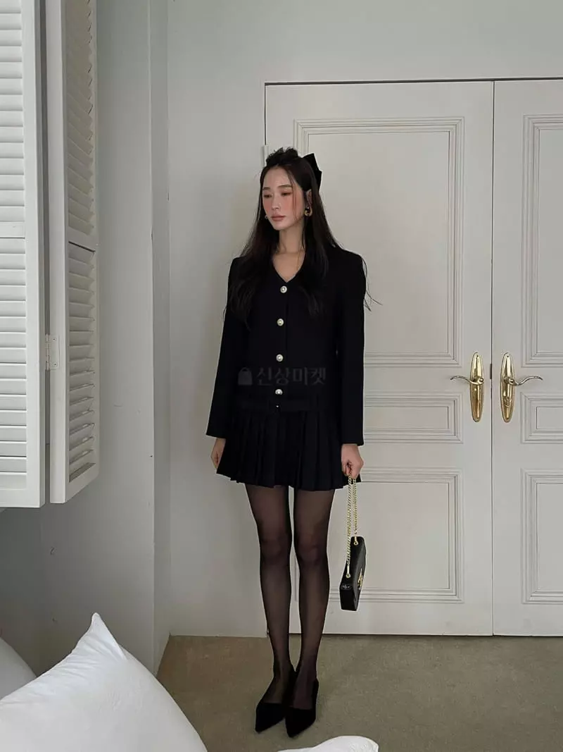 Chapter - Korean Women Fashion - #shopsmall - Twid Pleats One-piece - 10