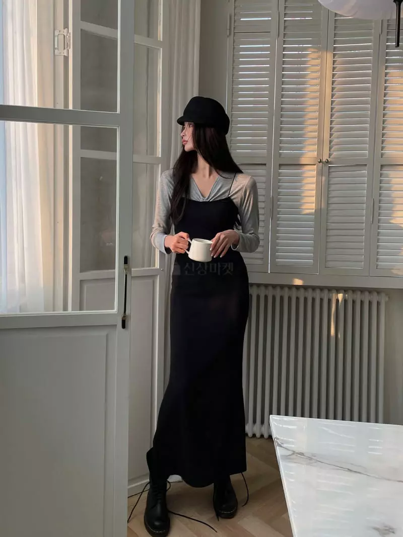 Chapter - Korean Women Fashion - #vintagekidsstyle - Knit Rib One-piece - 8