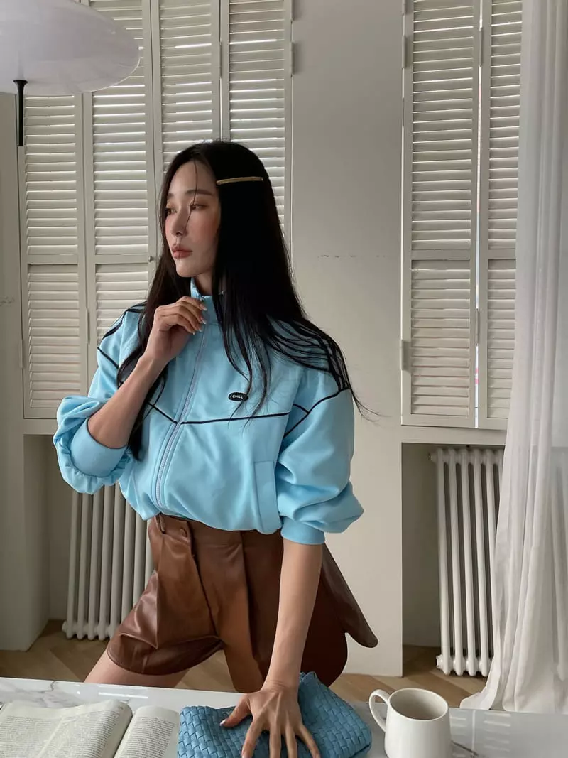 Chapter - Korean Women Fashion - #vintagekidsstyle - Track Zipper Jacket - 7