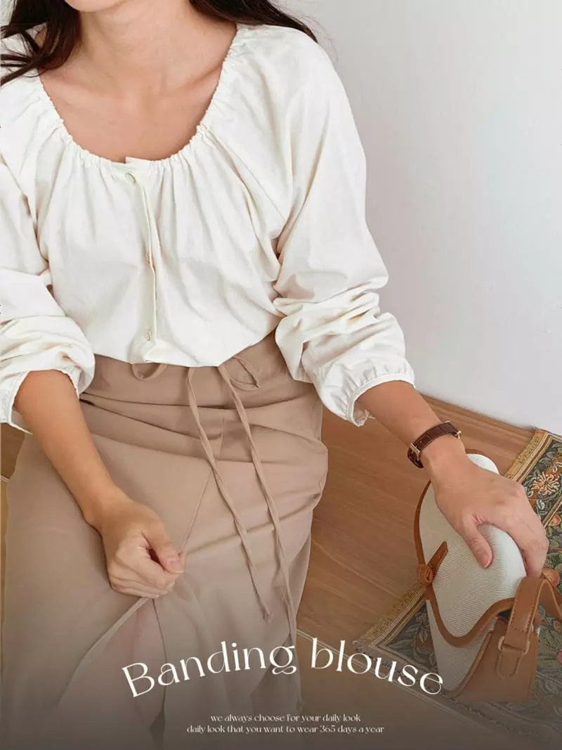 Chemi - Korean Women Fashion - #romanticstyle - Isle Blouse - 3