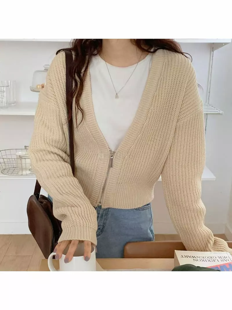 Chemi - Korean Women Fashion - #shopsmall - Bijou Cardigan