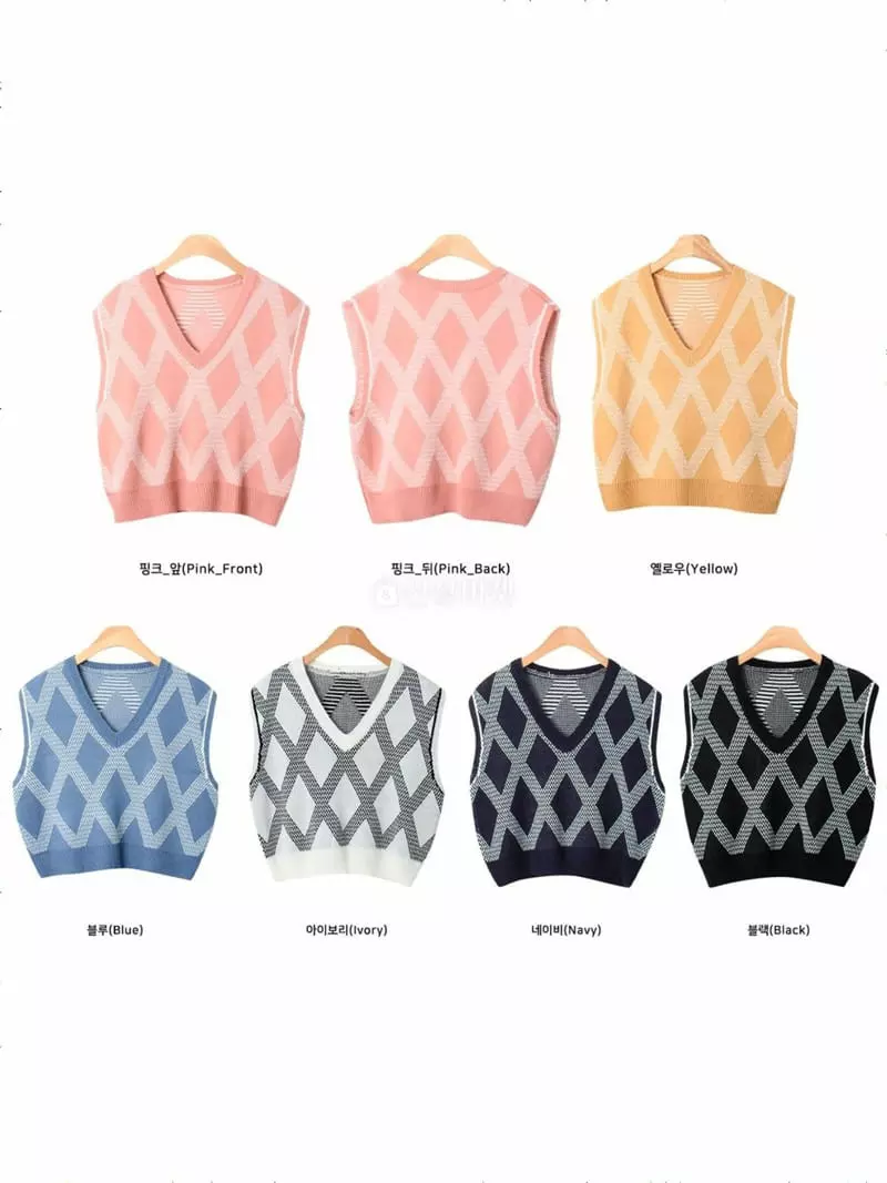Chemi - Korean Women Fashion - #womensfashion - A V Vest - 7