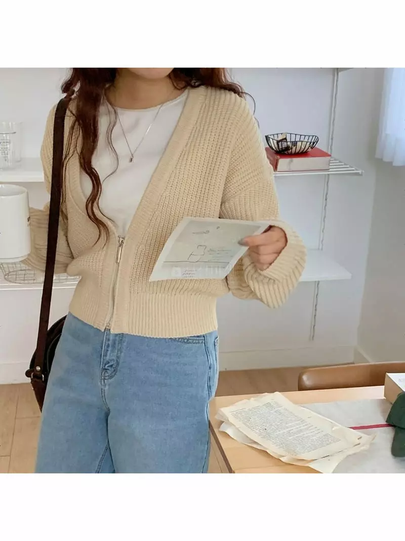 Chemi - Korean Women Fashion - #womensfashion - Bijou Cardigan - 5