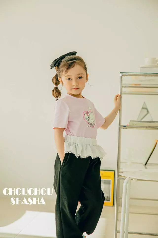 Chouchou Shasha - Korean Children Fashion - #childofig - Kitty Tee - 3