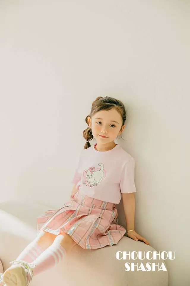 Chouchou Shasha - Korean Children Fashion - #fashionkids - Kitty Tee - 7