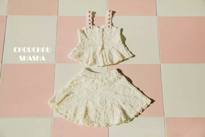 Chouchou Shasha - Korean Children Fashion - #magicofchildhood - Lace Top Bottom Set - 11