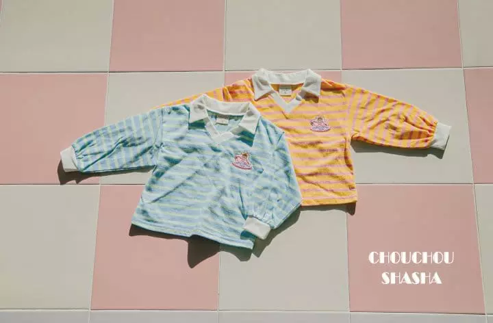 Chouchou Shasha - Korean Children Fashion - #minifashionista - Bear Collar Tee - 11