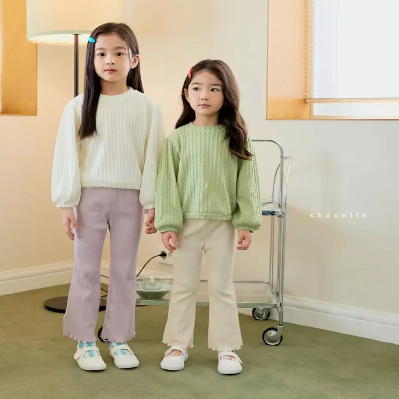 Chouette - Korean Children Fashion - #Kfashion4kids - Daisy Jaquard Tee - 5