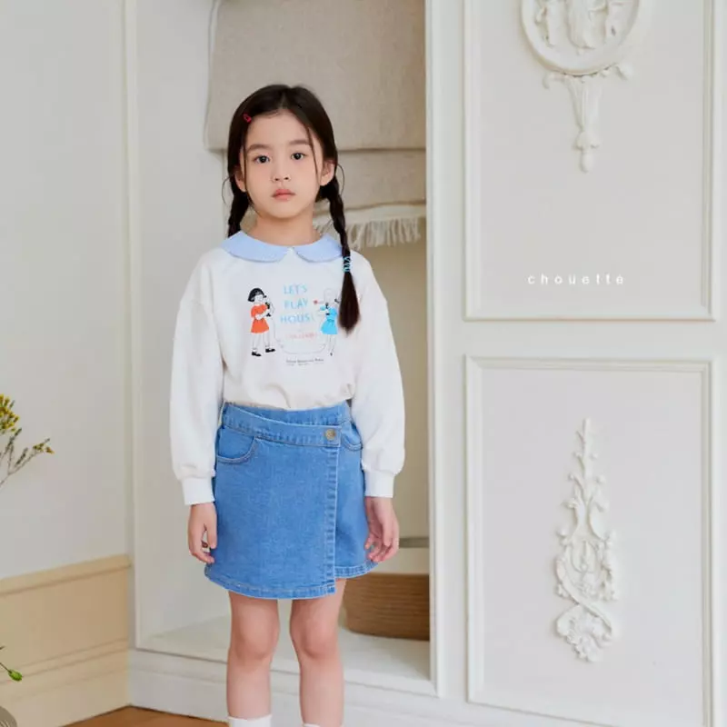 Chouette - Korean Children Fashion - #discoveringself - Denim Wrap Curot Pants - 3