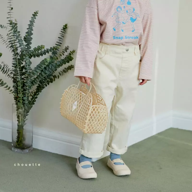 Chouette - Korean Children Fashion - #fashionkids - Vanila Cotton Span Pants - 8