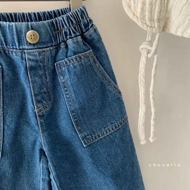 Chouette - Korean Children Fashion - #fashionkids - Pocket Wide Jeans - 10