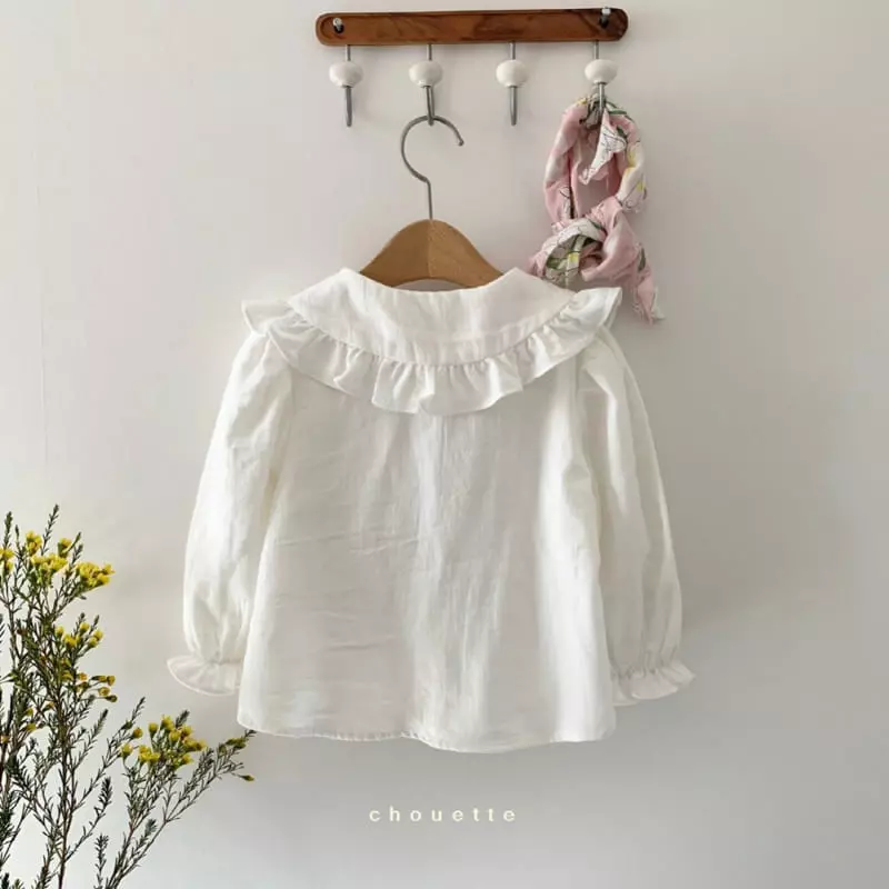 Chouette - Korean Children Fashion - #kidsstore - ruffle Collar Blouse - 11