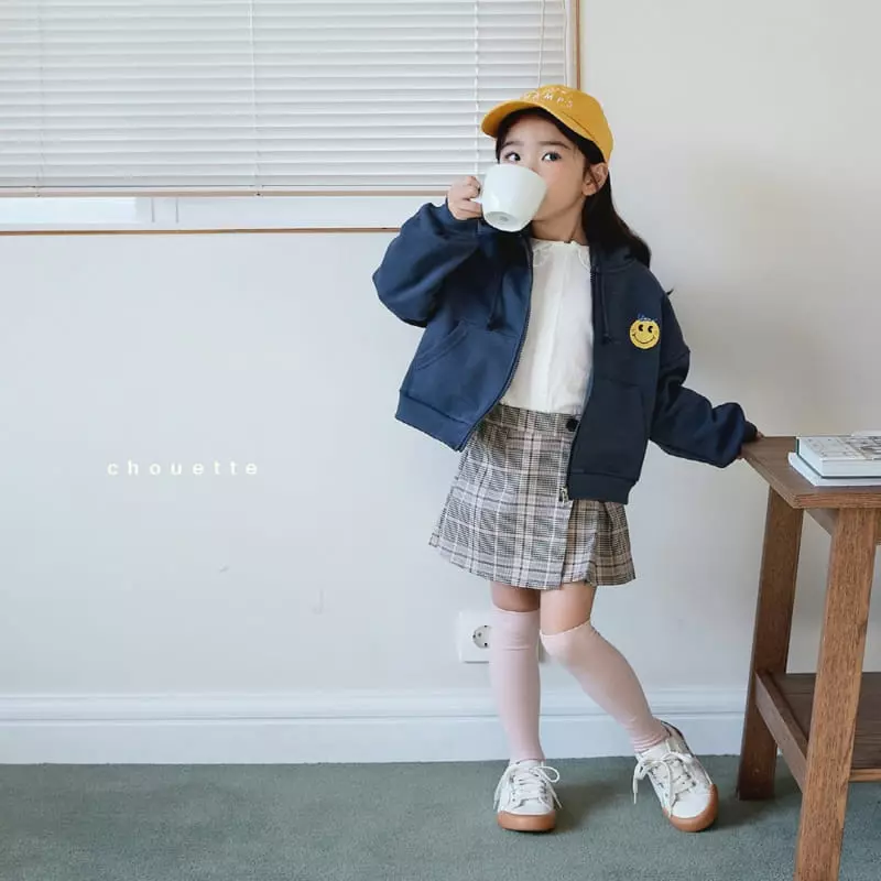 Chouette - Korean Children Fashion - #minifashionista - Smile Zip-up Jumper