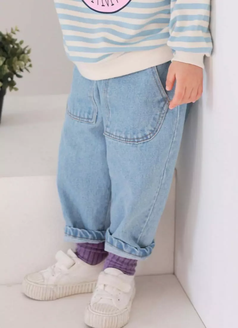 Cohen - Korean Children Fashion - #magicofchildhood - Pocket Jeans