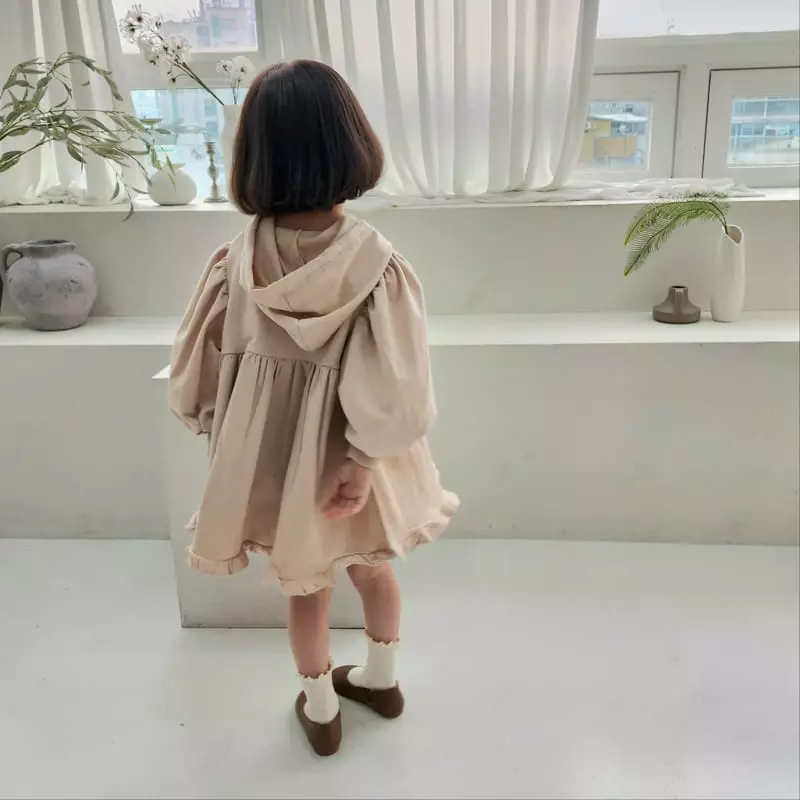 Color - Korean Children Fashion - #childofig - Time Hoody One-piece - 2