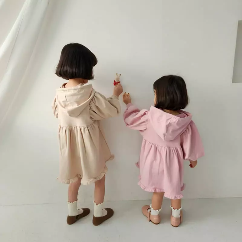Color - Korean Children Fashion - #discoveringself - Time Hoody One-piece - 5