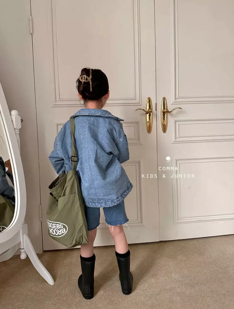 Comma - Korean Children Fashion - #Kfashion4kids - Denim Bonding Jacket - 2