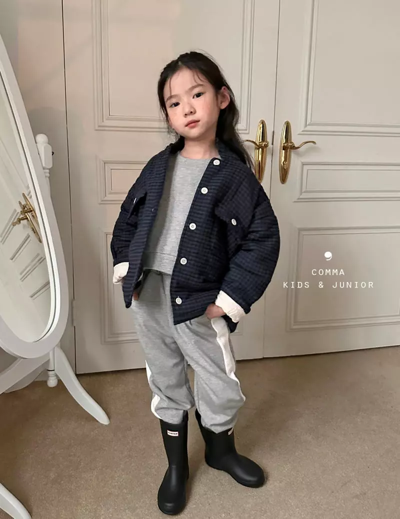 Comma - Korean Children Fashion - #childofig - Check Bonding Jacket - 7