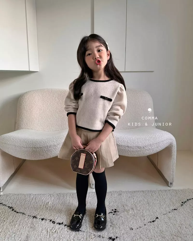 Comma - Korean Children Fashion - #childofig - Romantic Shirring Tee - 4
