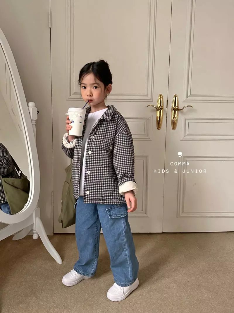 Comma - Korean Children Fashion - #fashionkids - Check Bonding Jacket - 11