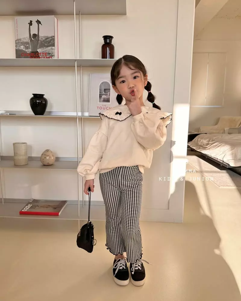 Comma - Korean Children Fashion - #kidsstore - Check Nalanl Pants - 2