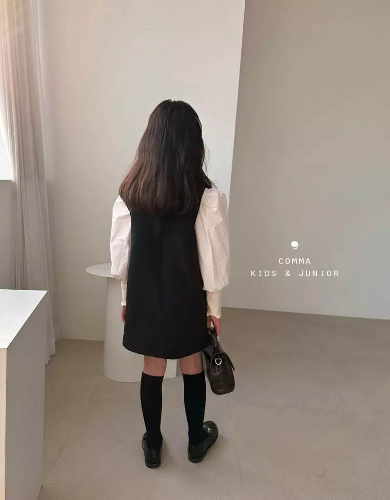 Comma - Korean Children Fashion - #magicofchildhood - Simple A One-piece - 5
