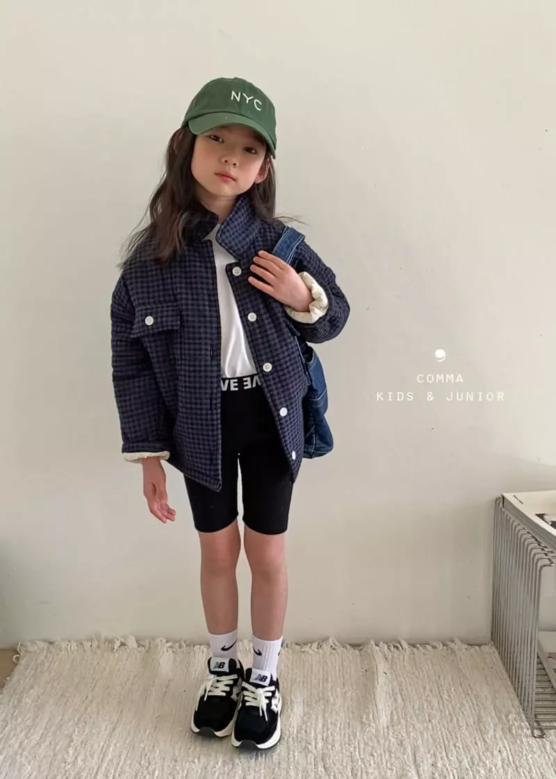 Comma - Korean Children Fashion - #magicofchildhood - Check Bonding Jacket - 3