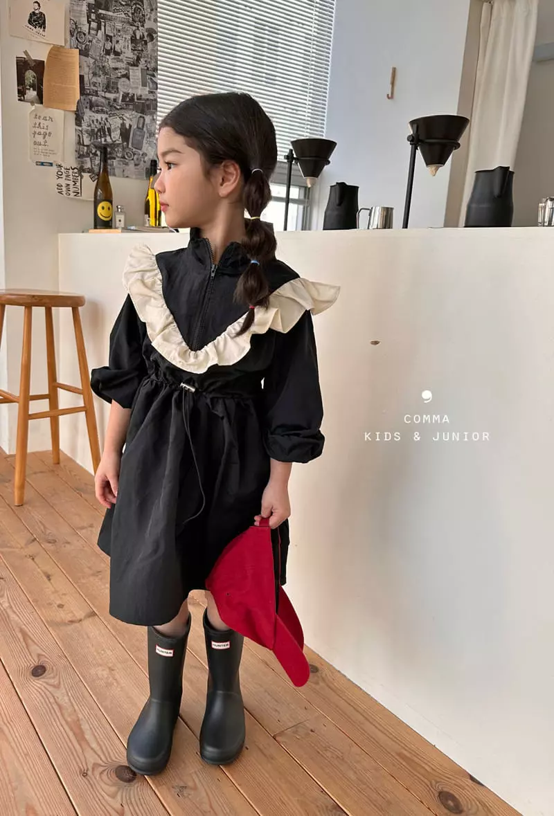 Comma - Korean Children Fashion - #magicofchildhood - V Frill One-piece - 11