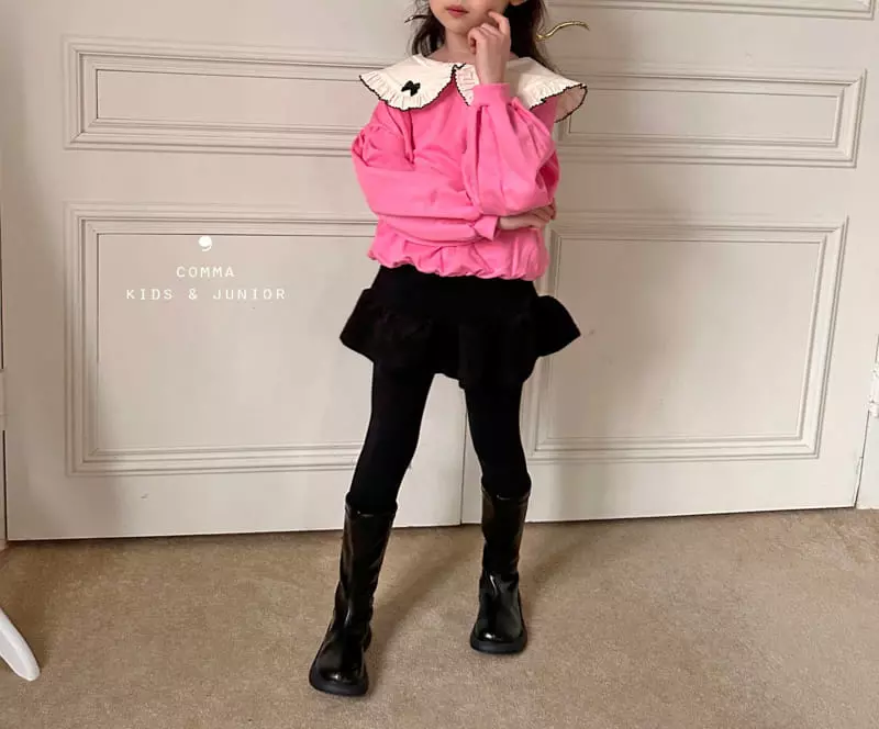 Comma - Korean Children Fashion - #prettylittlegirls - Ribbon Sweatshirt - 12