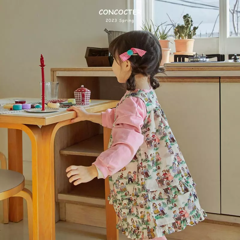 Concocter - Korean Children Fashion - #Kfashion4kids - Snow White Princess Layered One-piece - 5