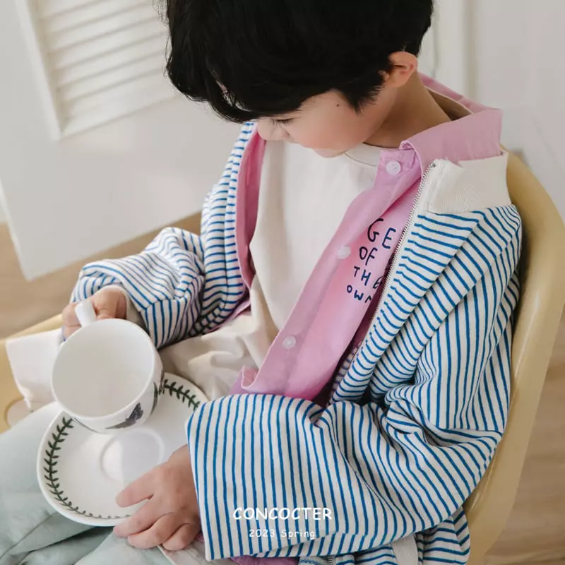 Concocter - Korean Children Fashion - #Kfashion4kids - Ggomsaggom Stripes Jumper - 8