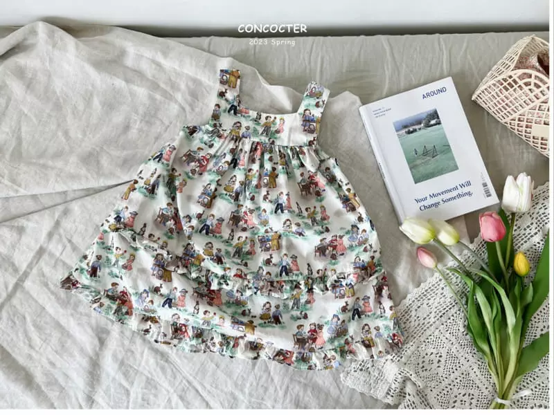 Concocter - Korean Children Fashion - #childofig - Snow White Princess Layered One-piece - 10
