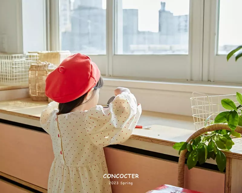 Concocter - Korean Children Fashion - #childofig - Lovely Barnie Dot One-piece - 6