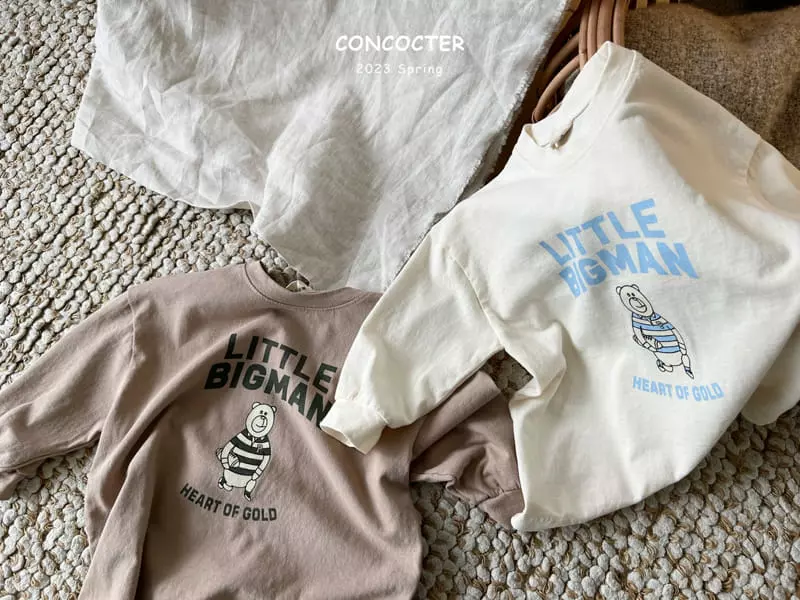Concocter - Korean Children Fashion - #childrensboutique - Big Man Bear Tee - 7