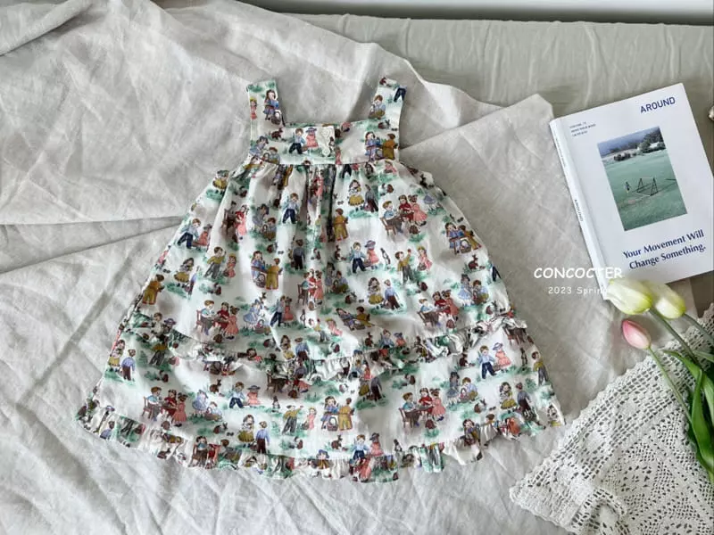 Concocter - Korean Children Fashion - #childrensboutique - Snow White Princess Layered One-piece - 12