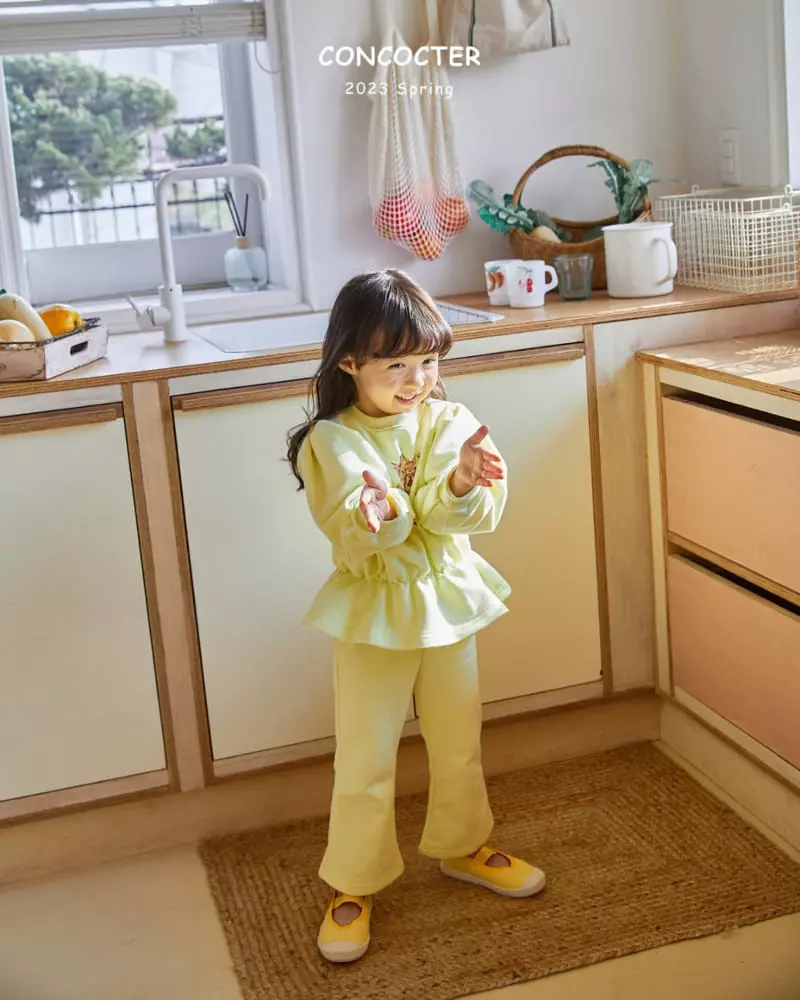 Concocter - Korean Children Fashion - #childrensboutique - Barnie Frill Top Bottom Set - 10