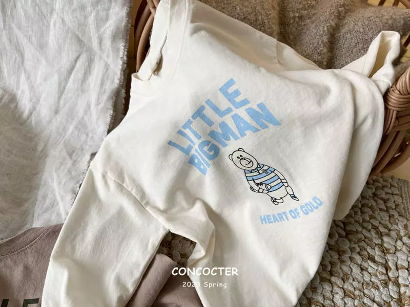 Concocter - Korean Children Fashion - #designkidswear - Big Man Bear Tee - 8