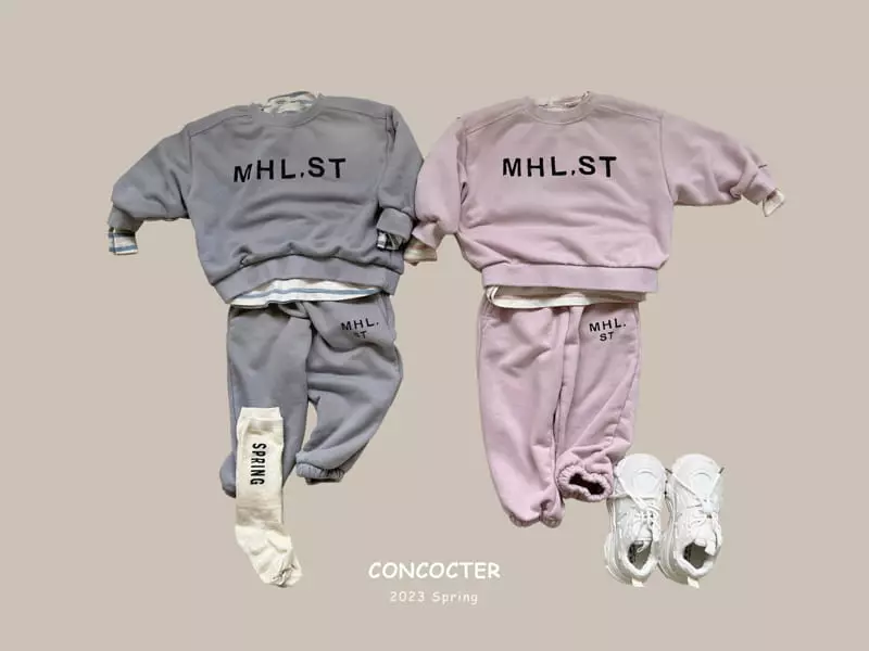 Concocter - Korean Children Fashion - #designkidswear - Mureang Swoft Top Bottom Set - 2