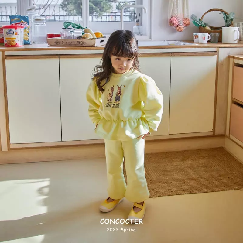Concocter - Korean Children Fashion - #designkidswear - Barnie Frill Top Bottom Set - 11