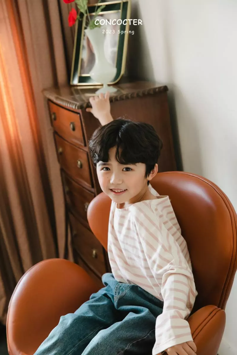 Concocter - Korean Children Fashion - #discoveringself - See Pretty Stripes Tee - 5