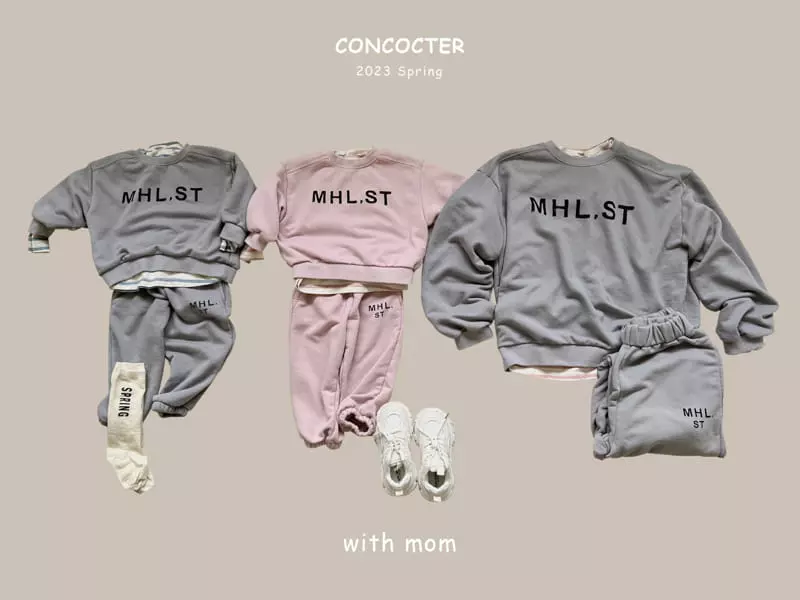 Concocter - Korean Children Fashion - #discoveringself - Mureang Swoft Top Bottom Set - 3