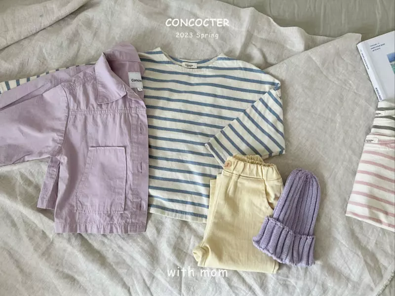 Concocter - Korean Children Fashion - #fashionkids - Mom See Pretty Stripes Tee - 7