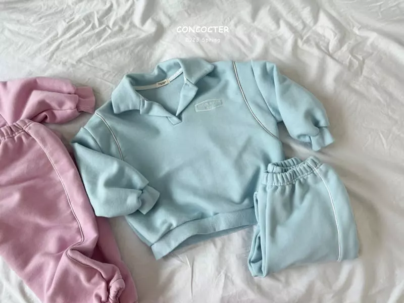 Concocter - Korean Children Fashion - #kidsshorts - Sophistication Piping Top Bottom Set