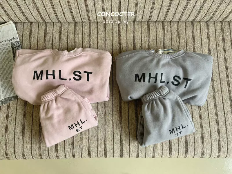 Concocter - Korean Children Fashion - #kidsstore - Mom Mureang Swoft Top Bottom Set - 7