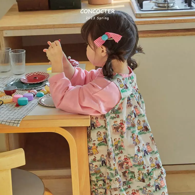 Concocter - Korean Children Fashion - #kidsstore - Snow White Princess Layered One-piece - 3