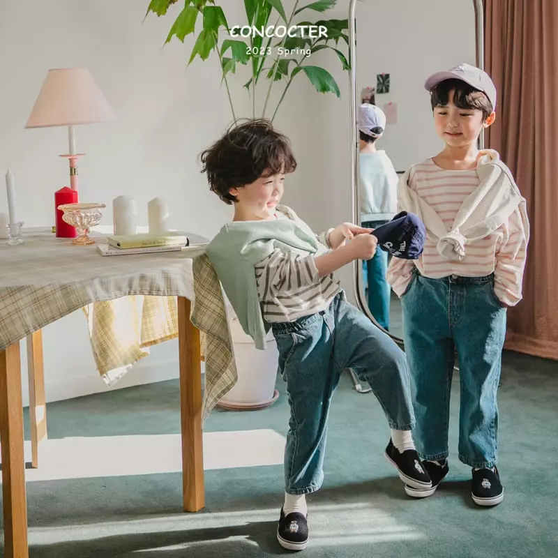 Concocter - Korean Children Fashion - #kidzfashiontrend - See Pretty Stripes Tee - 9